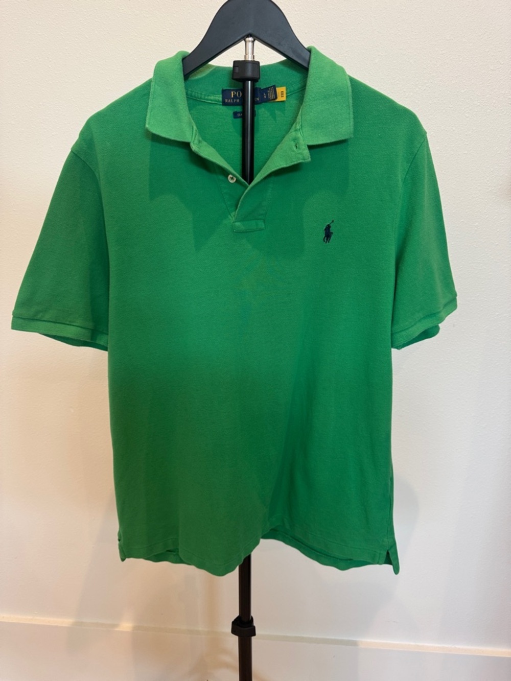 Ralph Lauren Green Polo Shirt with Navy Pony